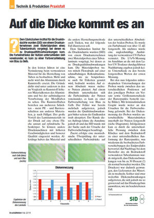 Druck & Medien - Ausgabe 05/2016 - Auf die Dicke kommt es an