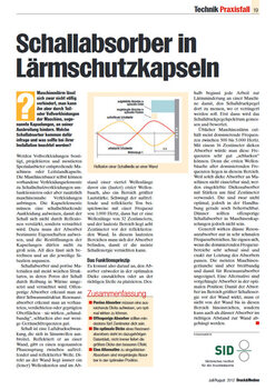 Druck & Medien - Ausgabe 08/2012 - Schallabsorber in Lärmschutzkapseln