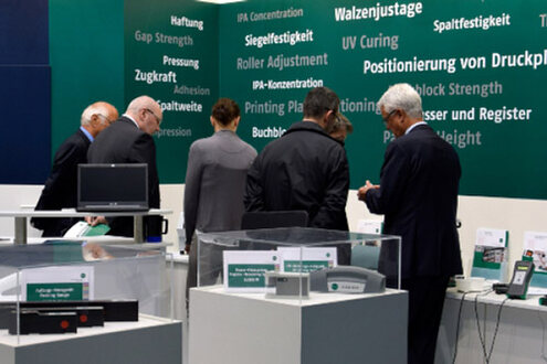 Tägliche Arbeit auf der drupa 