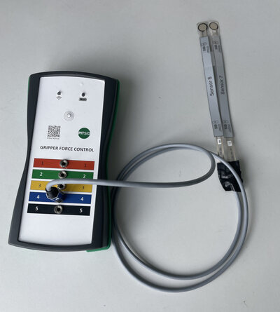 Abb. 1: Handgerät mit Sensor (Prototyp) Greiferkraft Prototyp