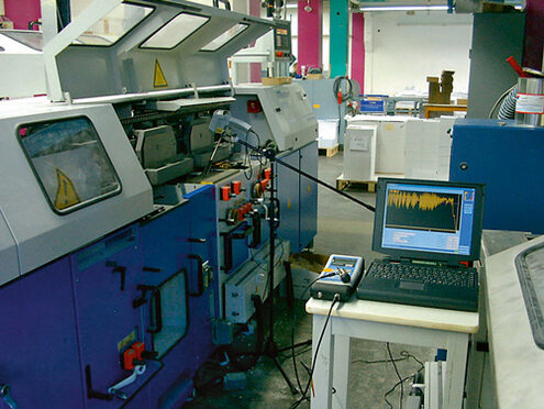 Temperaturmessung am Klebebinder Temperaturmessung am Klebebinder