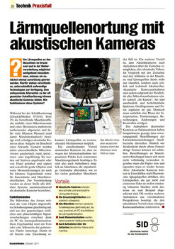 Druck & Medien - Ausgabe 10/2011 - Lärmquellenortung mit akustischen Kameras