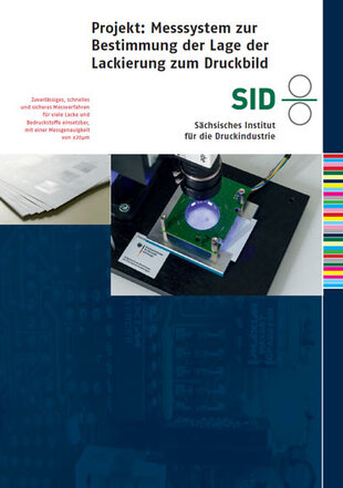 Messsystem zur Bestimmung der Lage der Lackierung zum Druckbild