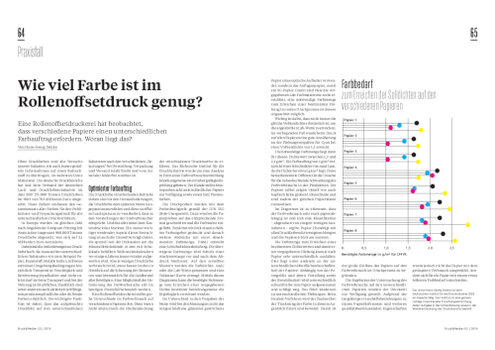 Druck & Medien - 02/2019 - Farbe im Rollenoffsetdruck 