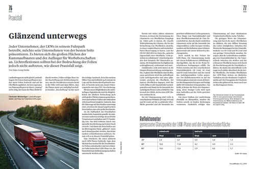 Druck und Medien - Ausgabe 02/2018 - Glänzend unterwegs Druck und Medien - Ausgabe 02/2018 - Glänzend unterwegs