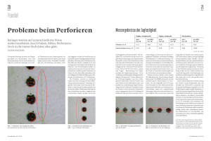 Druck und Medien - Ausgabe 05/2018 - Probleme beim perforieren