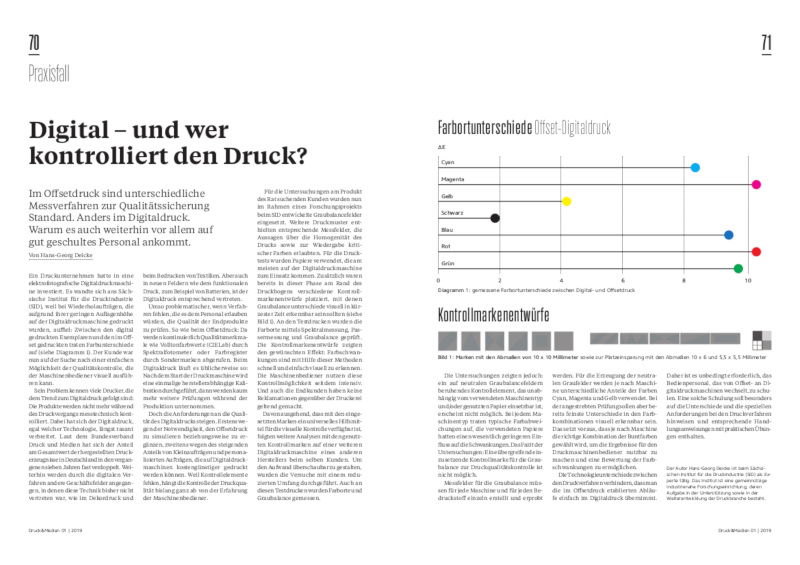 Digital – und wer kontrolliert den Druck? Digital – und wer kontrolliert den Druck?