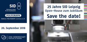 25 Jahre Sächsisches Institut für die Druckindustrie- Open House des SID am 20.09.2018