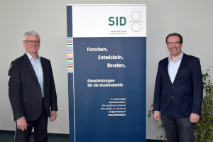 Dr. Jürgen Stopporka (links) begrüßte Dr. Thomas Kaulitz herzlich in der Institutsleitung des SID